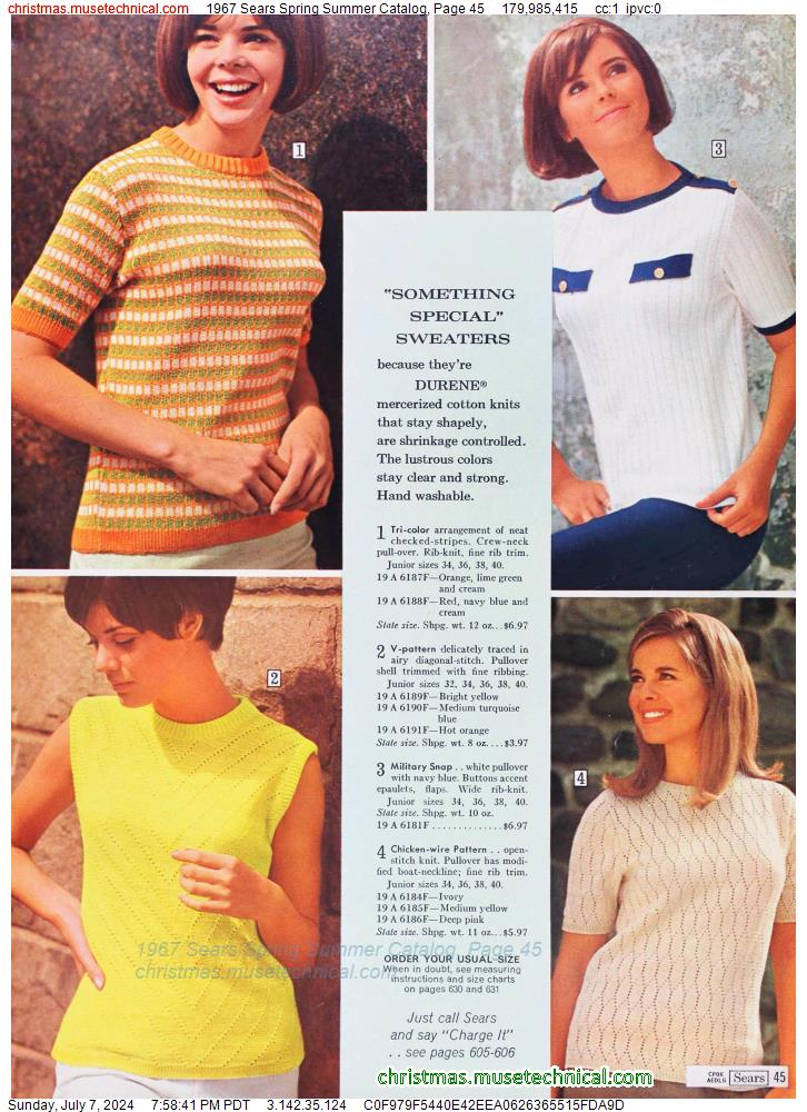 1967 Sears Spring Summer Catalog, Page 45