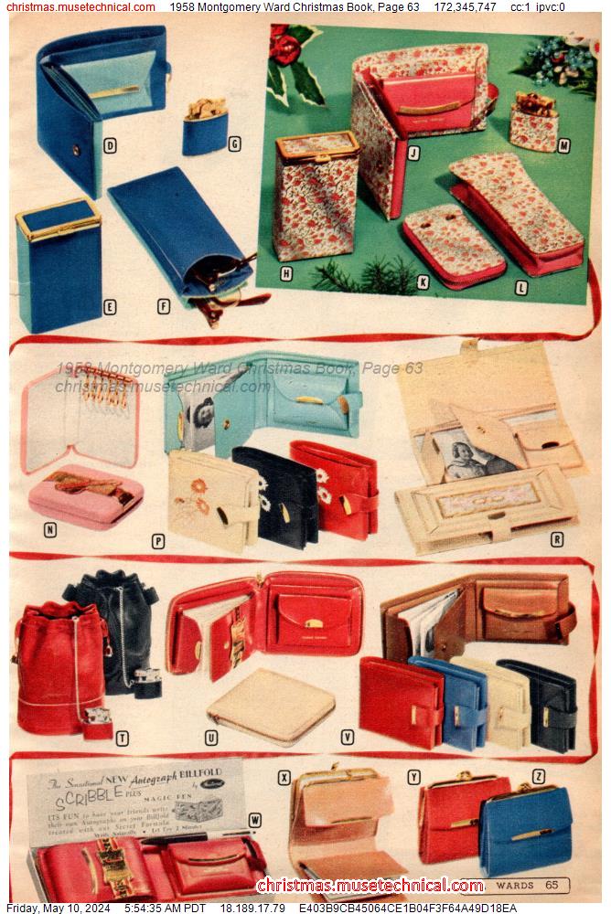 1958 Montgomery Ward Christmas Book, Page 63