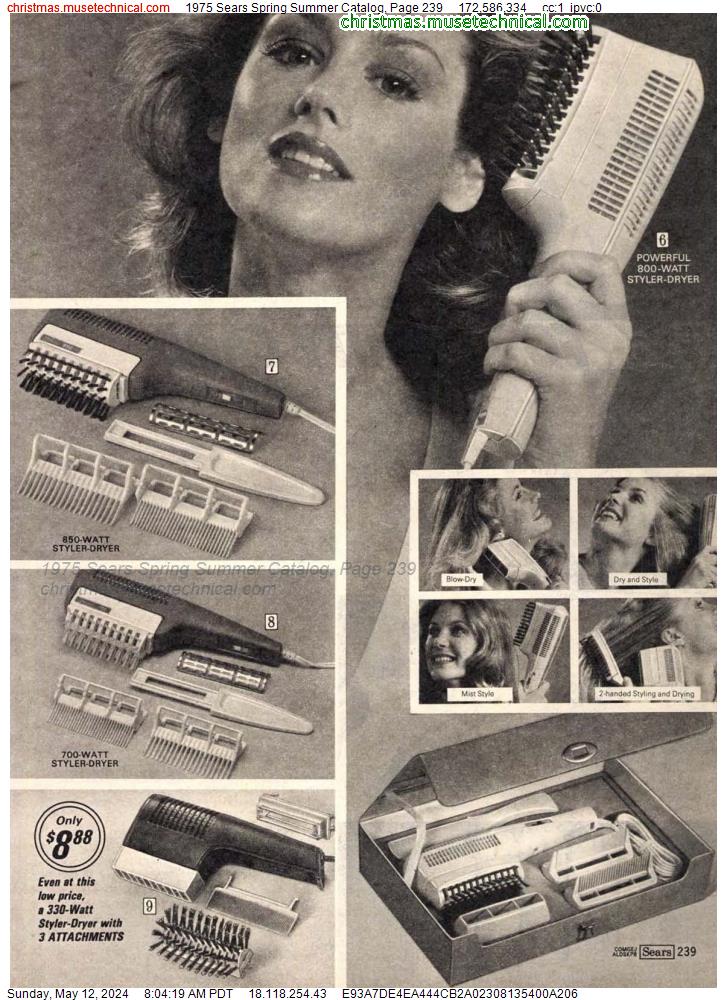 1975 Sears Spring Summer Catalog, Page 239