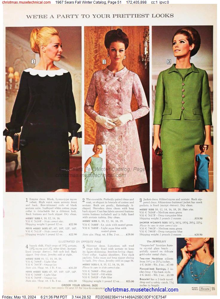 1967 Sears Fall Winter Catalog, Page 51