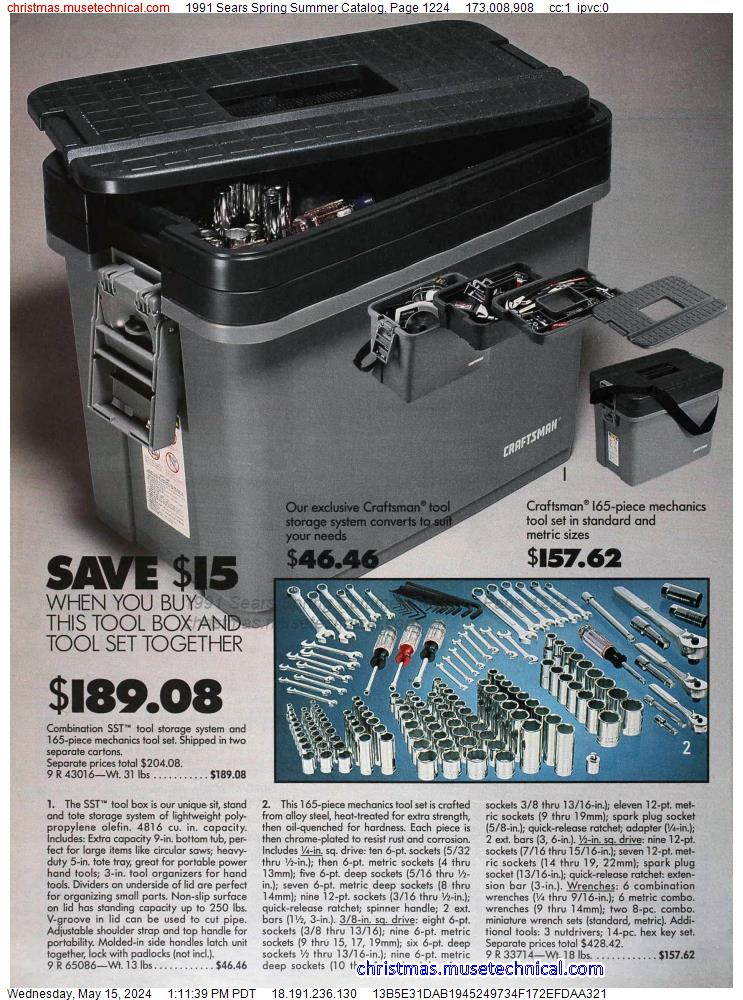 1991 Sears Spring Summer Catalog, Page 1224