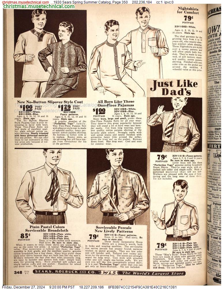 1930 Sears Spring Summer Catalog, Page 350