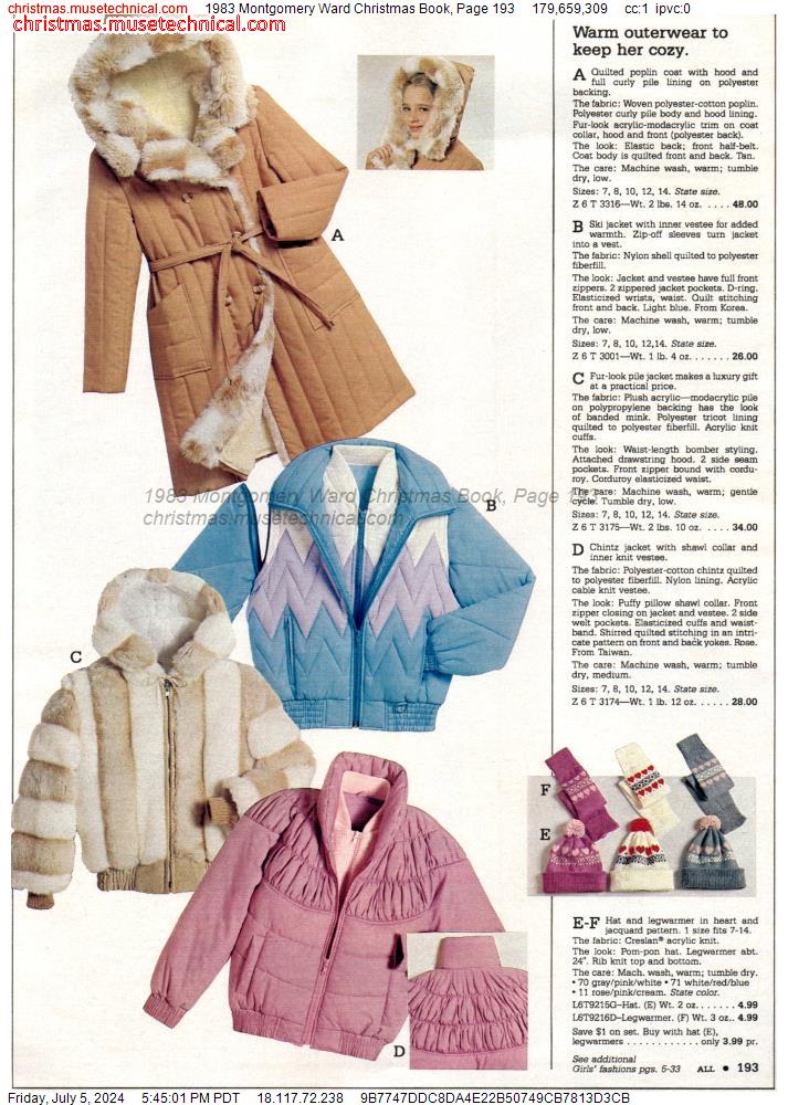 1983 Montgomery Ward Christmas Book, Page 193