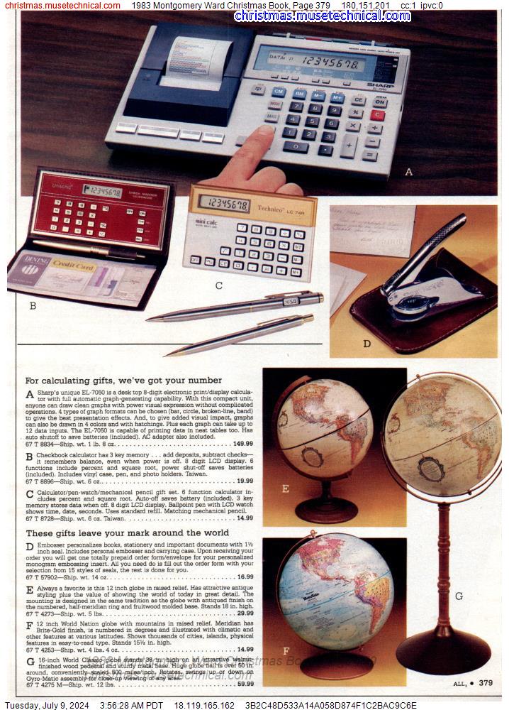 1983 Montgomery Ward Christmas Book, Page 379