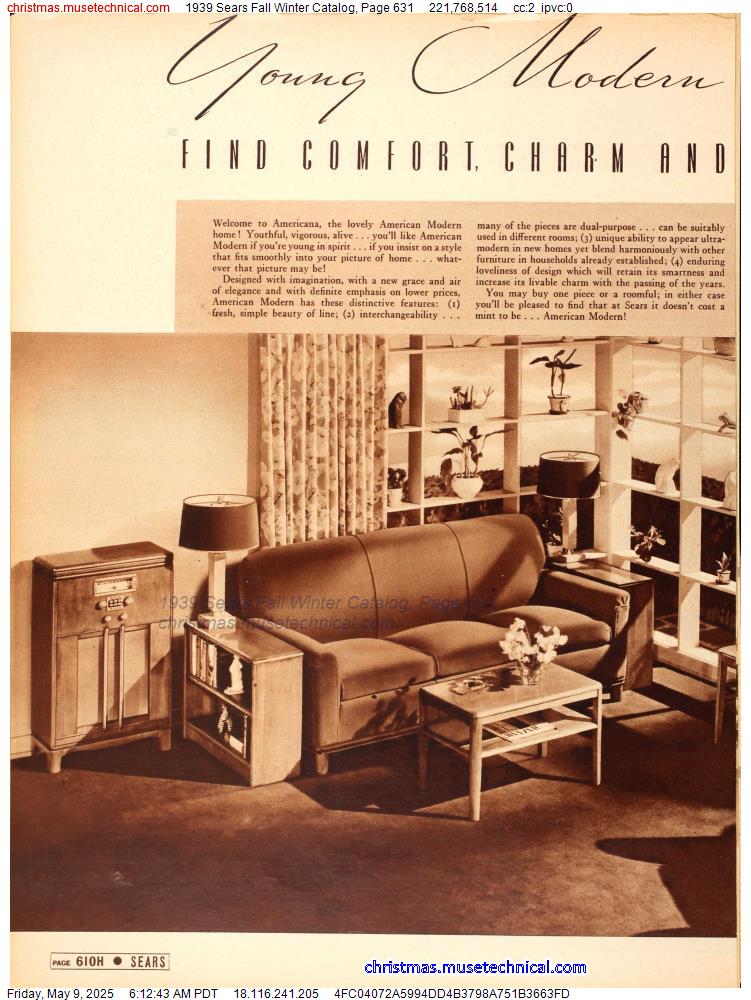 1939 Sears Fall Winter Catalog, Page 631