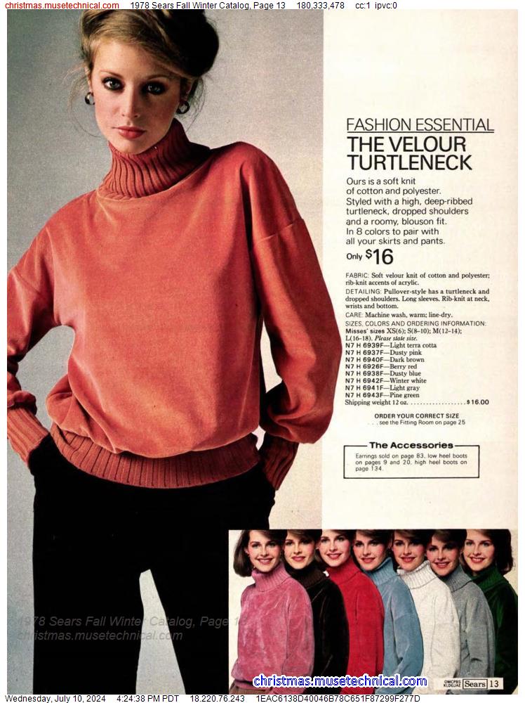 1978 Sears Fall Winter Catalog, Page 13