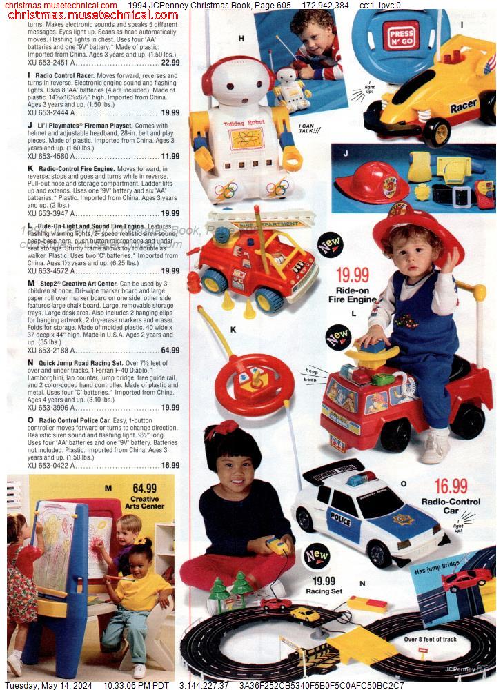 1994 JCPenney Christmas Book, Page 605