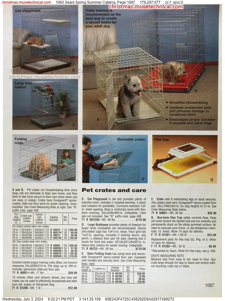1993 Sears Spring Summer Catalog, Page 1087