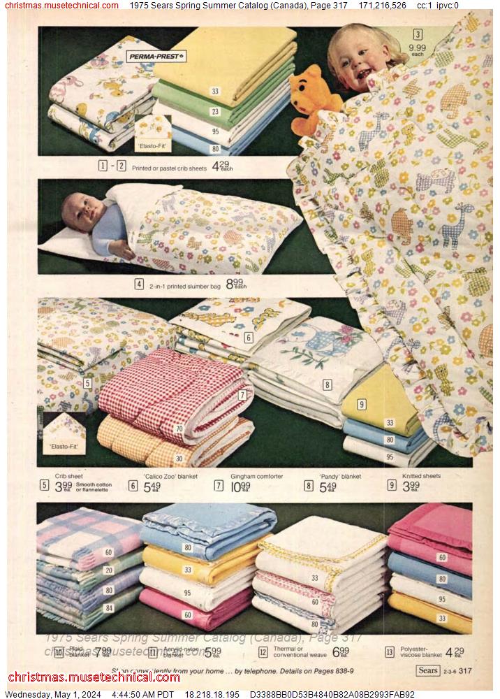 1975 Sears Spring Summer Catalog (Canada), Page 317