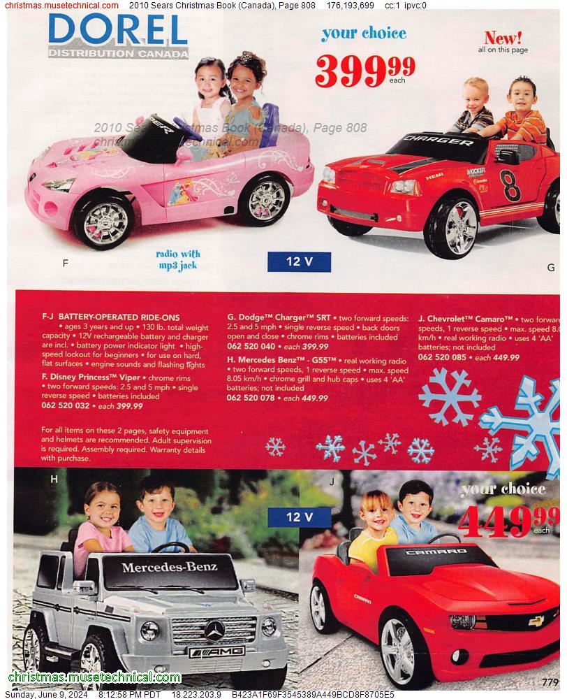 2010 Sears Christmas Book (Canada), Page 808