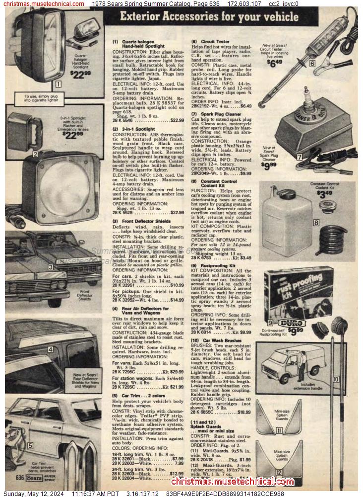 1978 Sears Spring Summer Catalog, Page 636