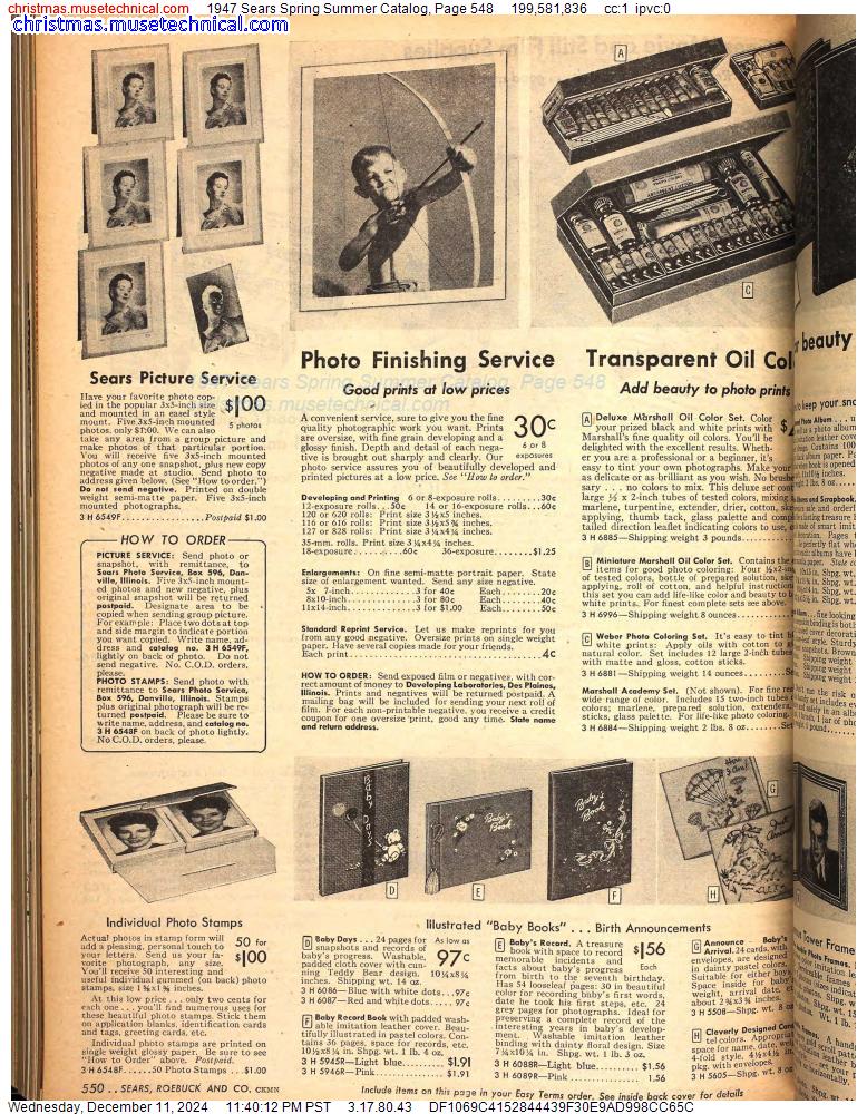 1947 Sears Spring Summer Catalog, Page 548