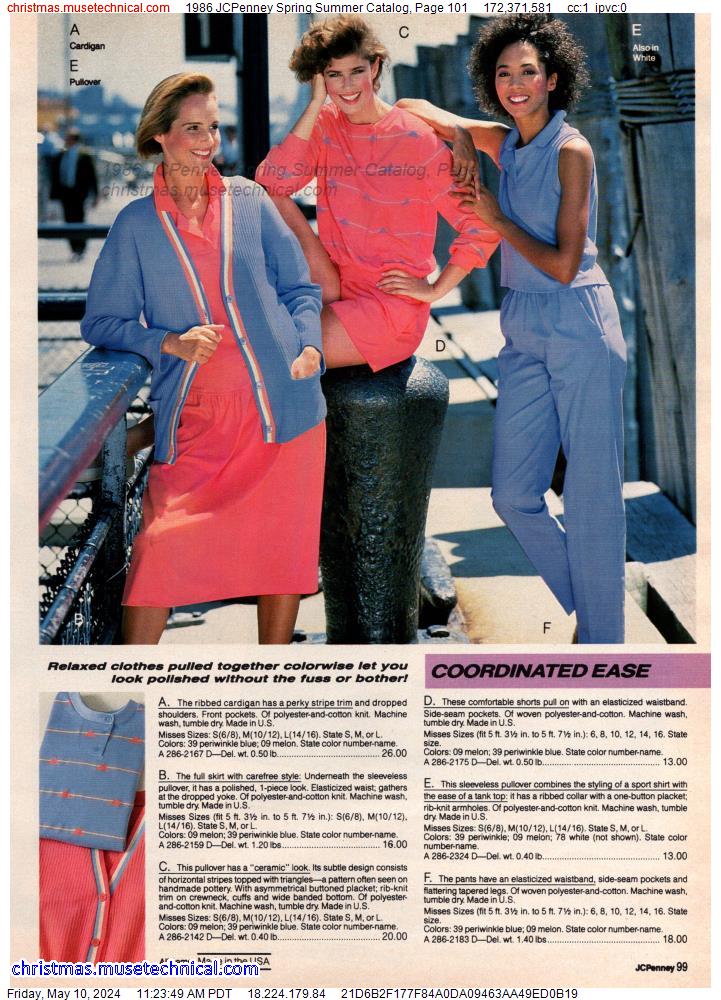 1986 JCPenney Spring Summer Catalog, Page 101