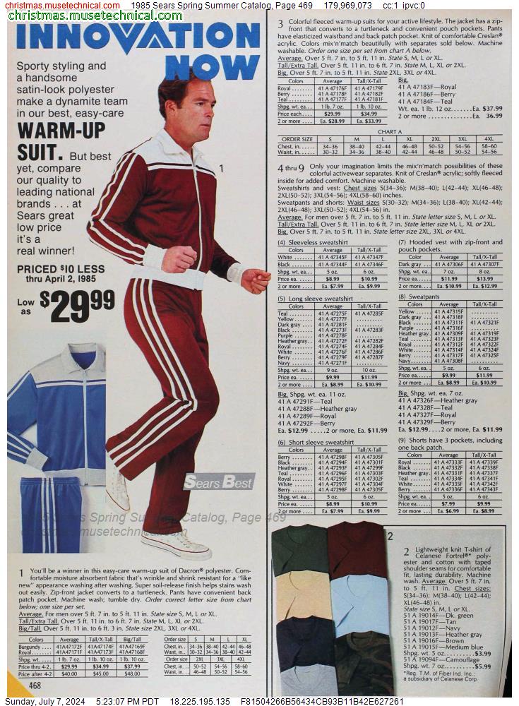 1985 Sears Spring Summer Catalog, Page 469