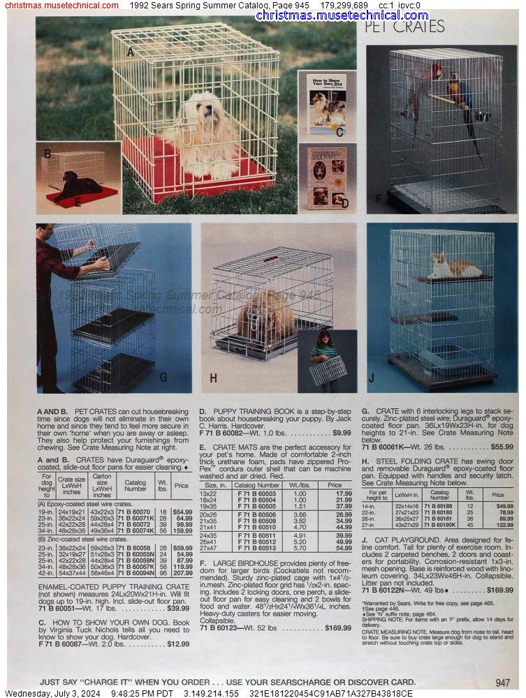 1992 Sears Spring Summer Catalog, Page 945