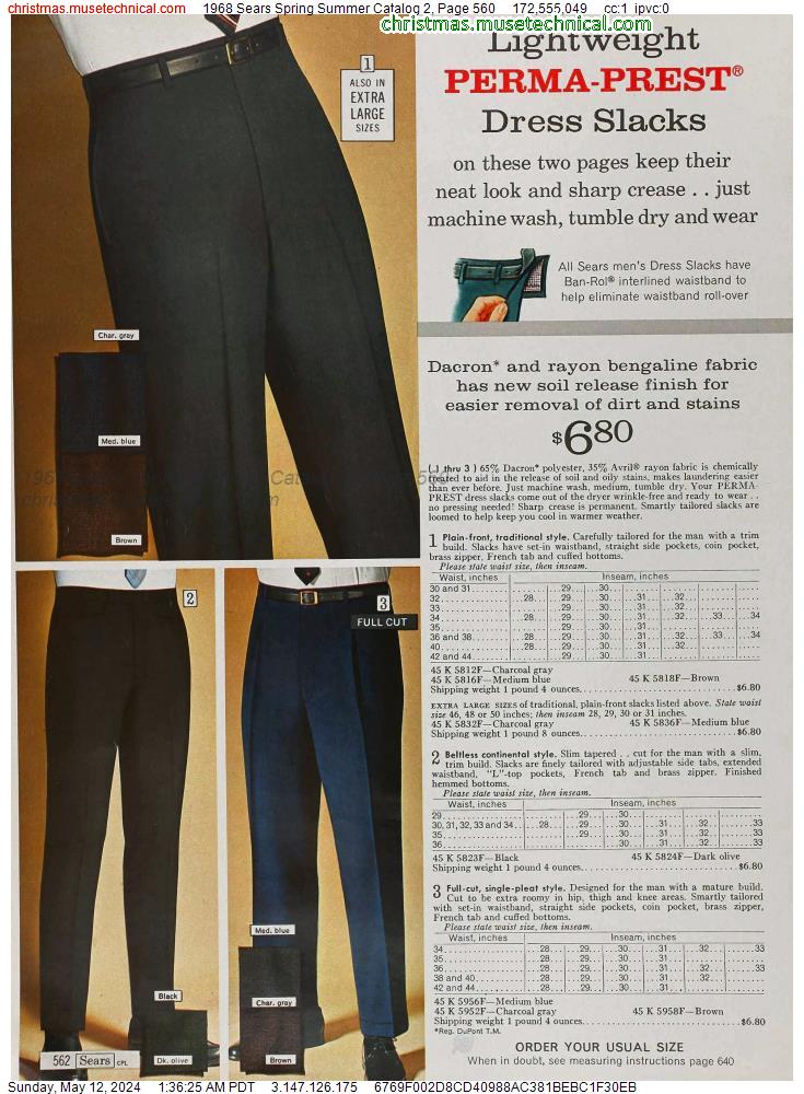 1968 Sears Spring Summer Catalog 2, Page 560