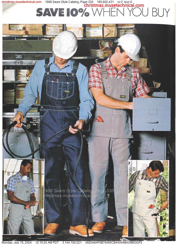 1989 Sears Style Catalog, Page 330
