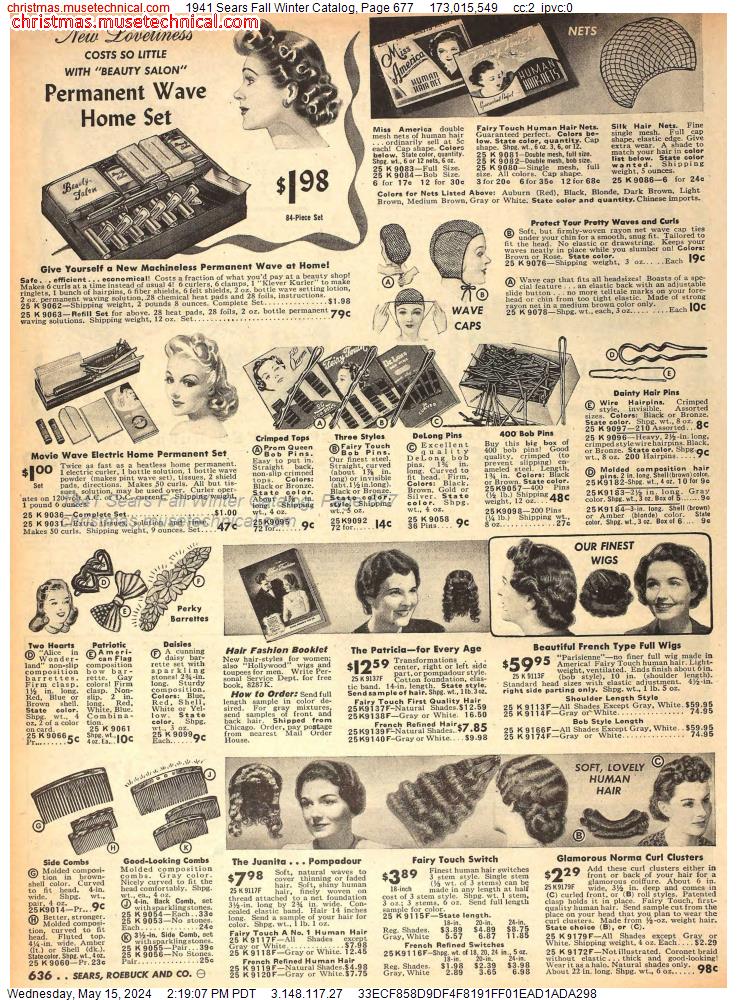 1941 Sears Fall Winter Catalog, Page 677