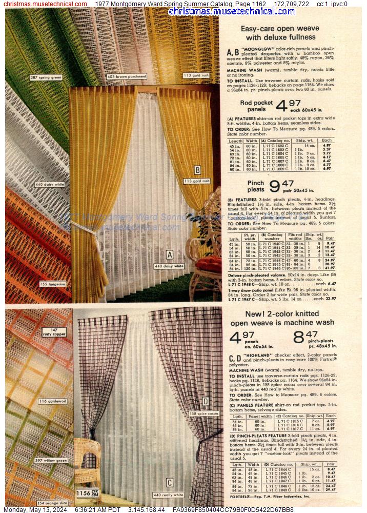 1977 Montgomery Ward Spring Summer Catalog, Page 1162