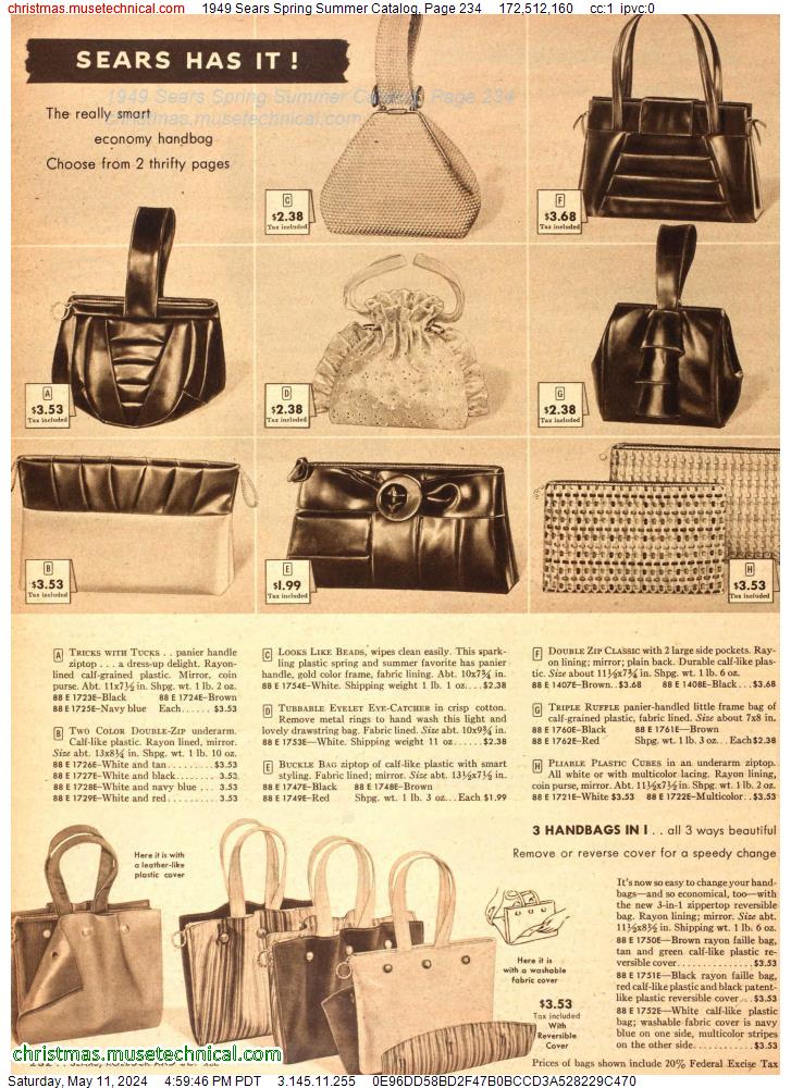1949 Sears Spring Summer Catalog, Page 234