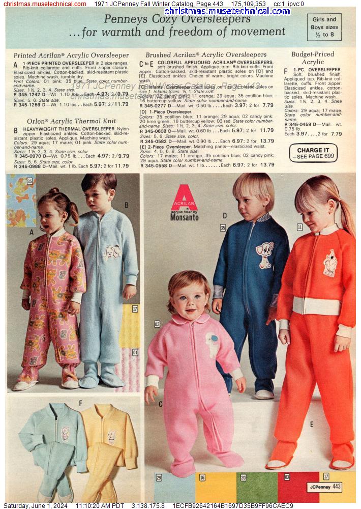 1971 JCPenney Fall Winter Catalog, Page 443