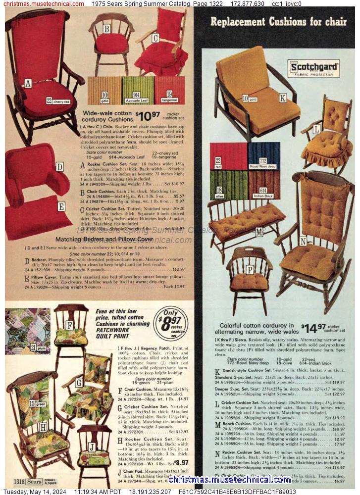 1975 Sears Spring Summer Catalog, Page 1322