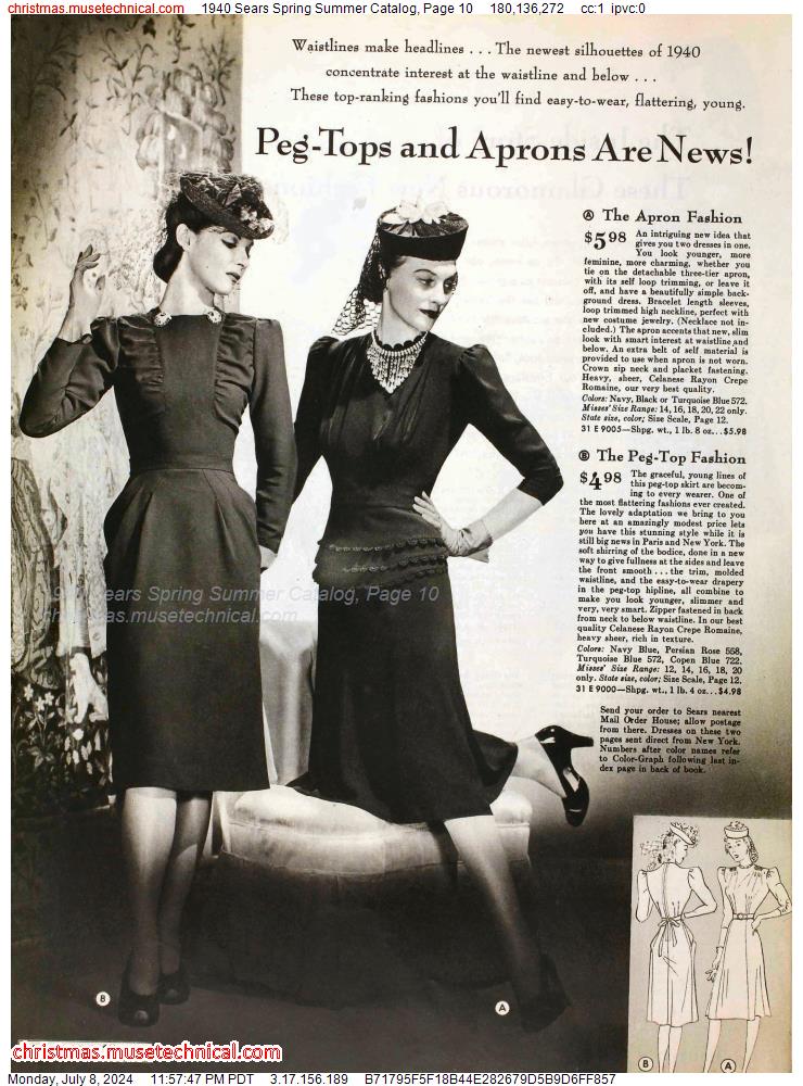 1940 Sears Spring Summer Catalog, Page 10