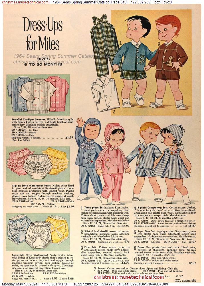 1964 Sears Spring Summer Catalog, Page 548