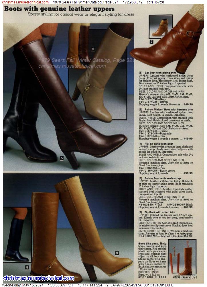 1979 Sears Fall Winter Catalog, Page 321