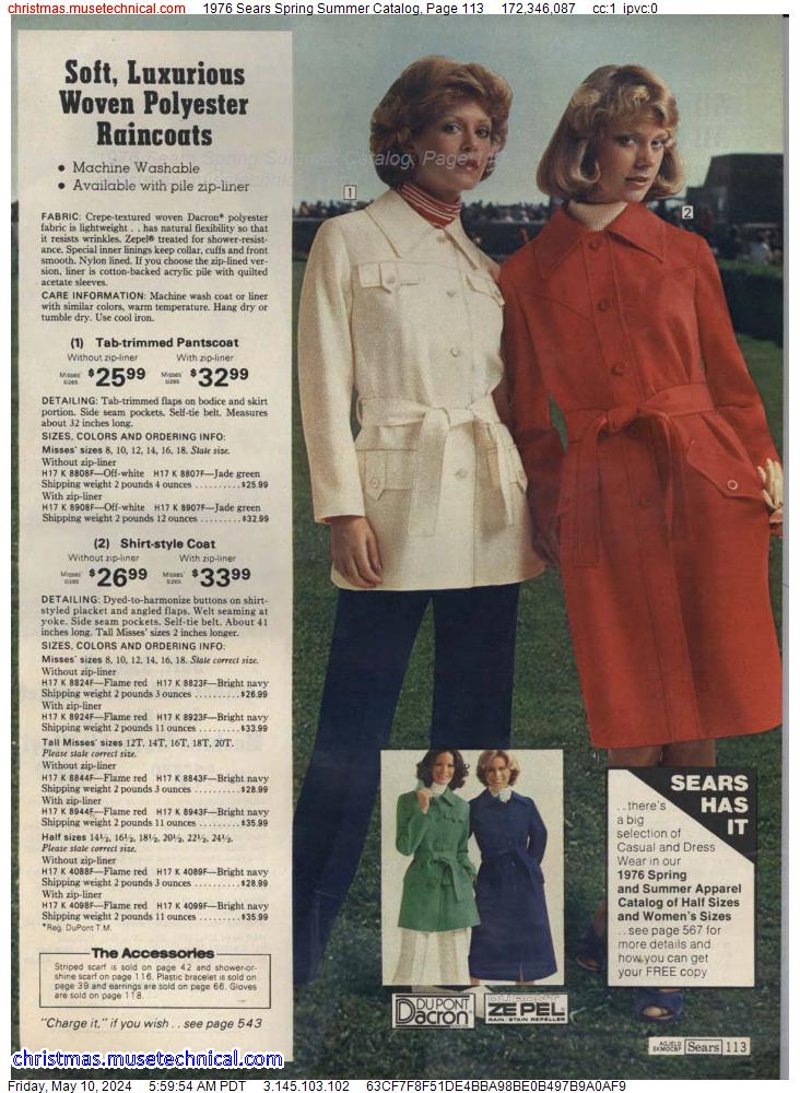 1976 Sears Spring Summer Catalog, Page 113
