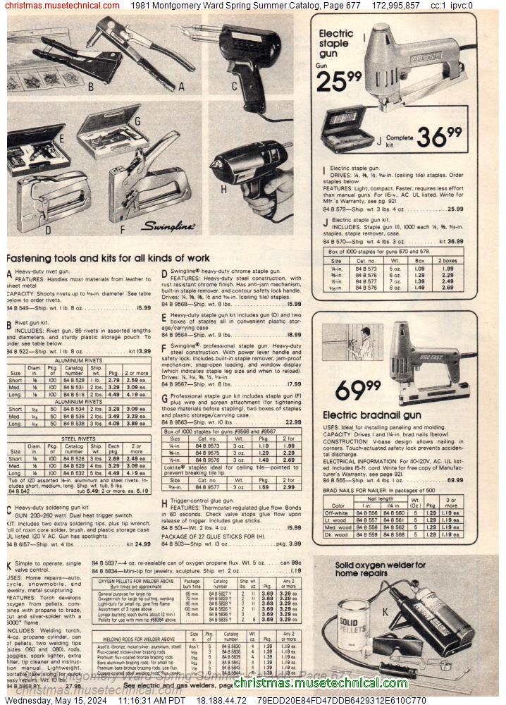 1981 Montgomery Ward Spring Summer Catalog, Page 677