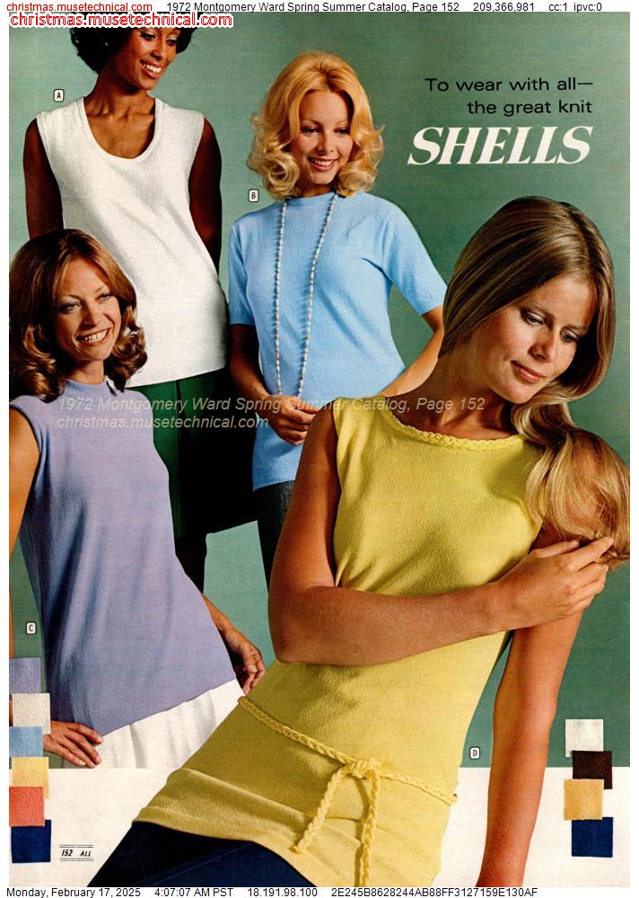 1972 Montgomery Ward Spring Summer Catalog, Page 152