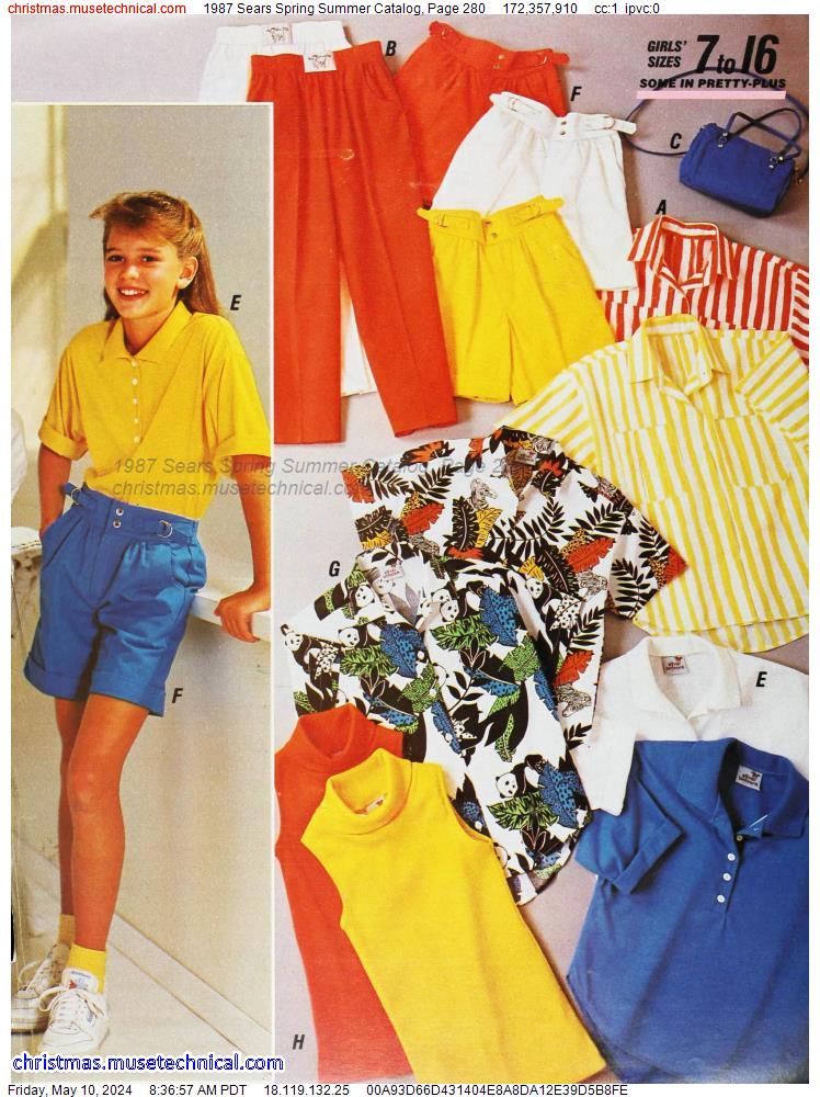 1987 Sears Spring Summer Catalog, Page 280