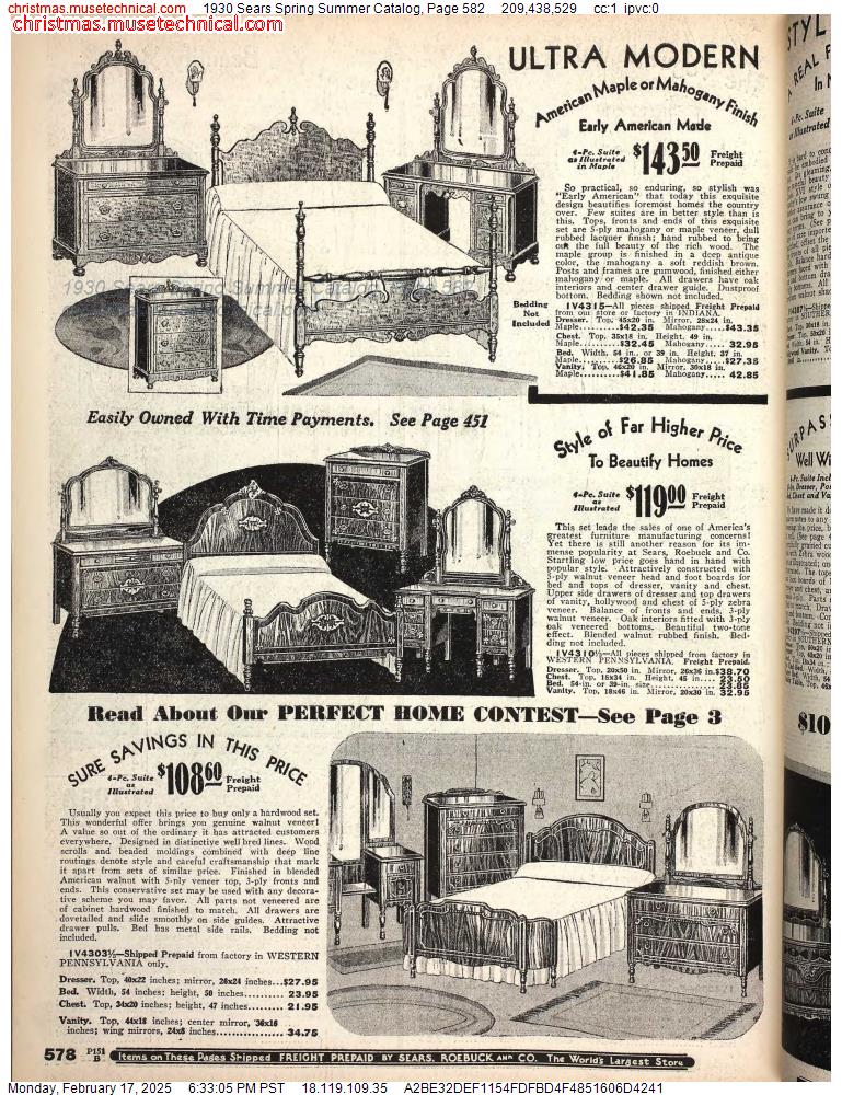 1930 Sears Spring Summer Catalog, Page 582