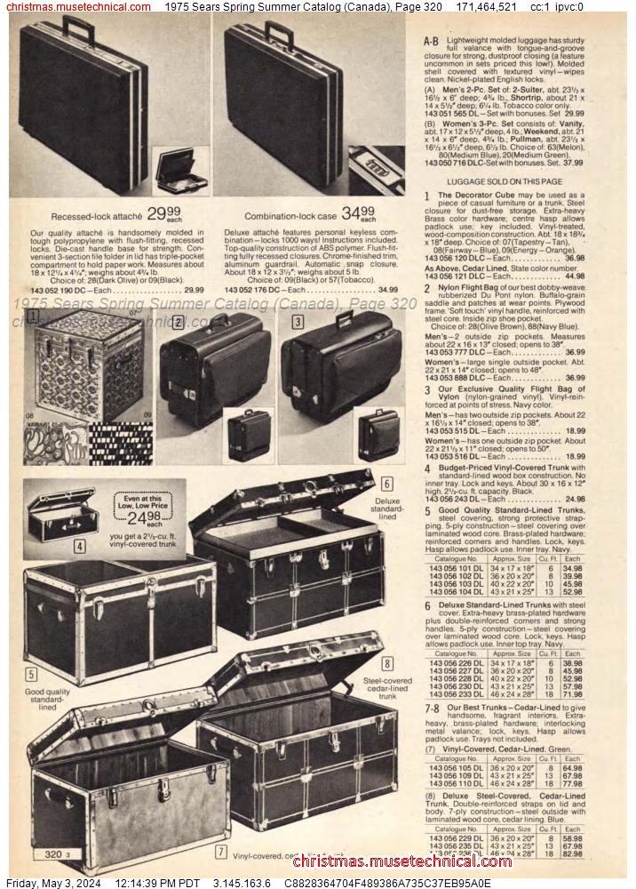 1975 Sears Spring Summer Catalog (Canada), Page 320