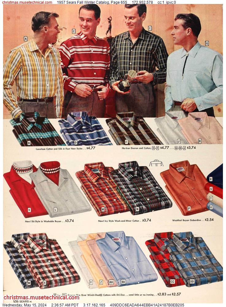 1957 Sears Fall Winter Catalog, Page 655