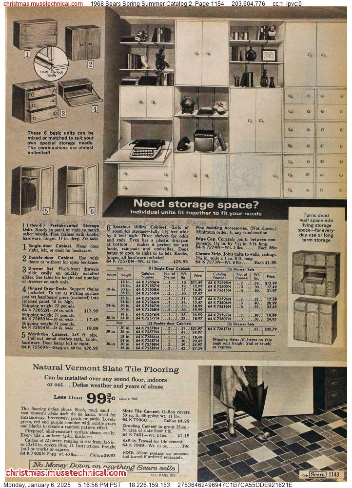 1968 Sears Spring Summer Catalog 2, Page 1154