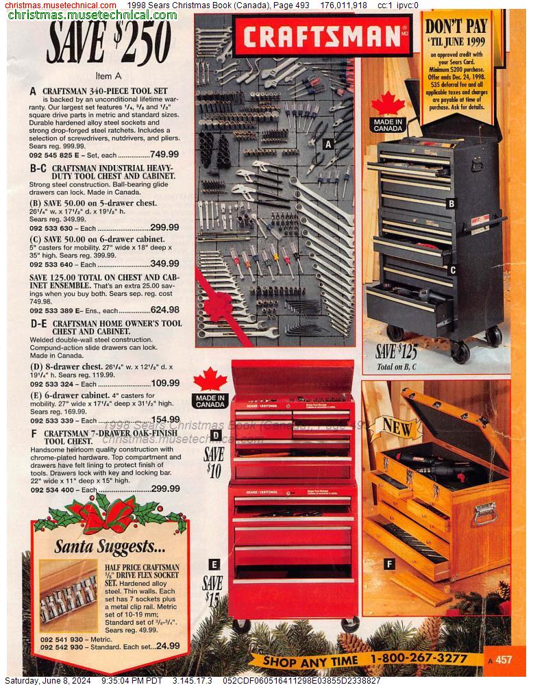 1998 Sears Christmas Book (Canada), Page 493