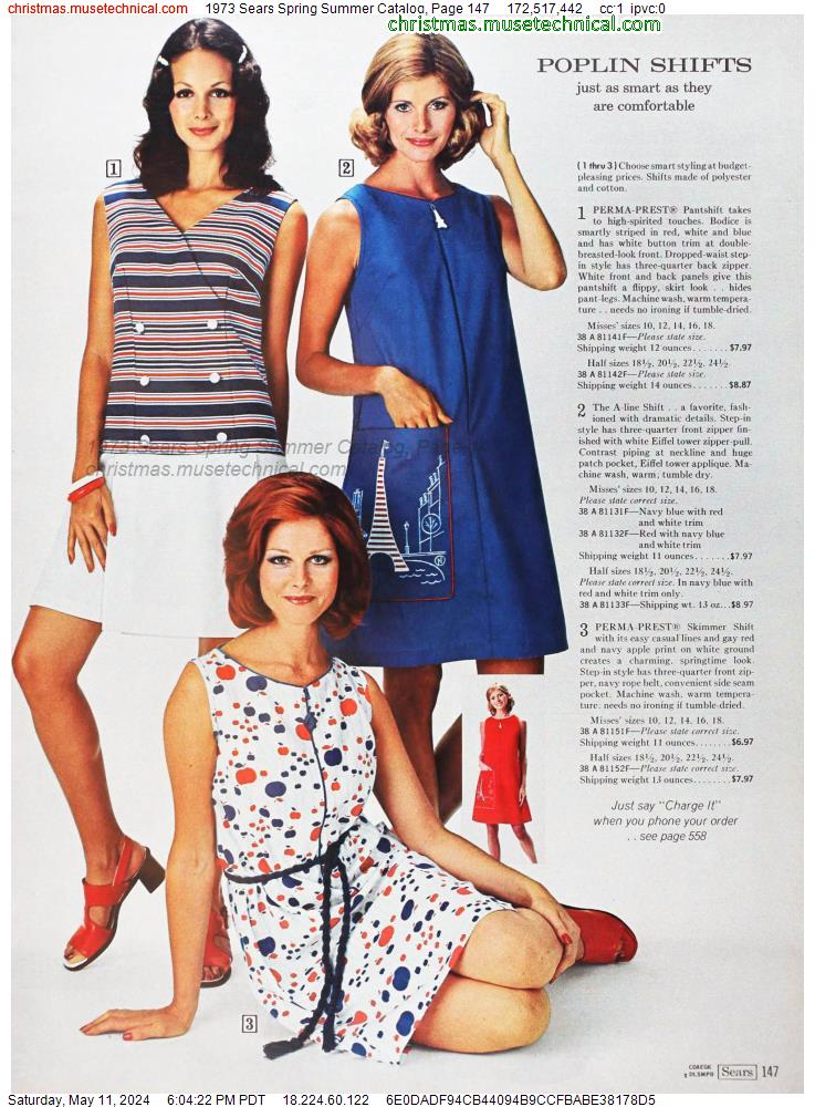 1973 Sears Spring Summer Catalog, Page 147