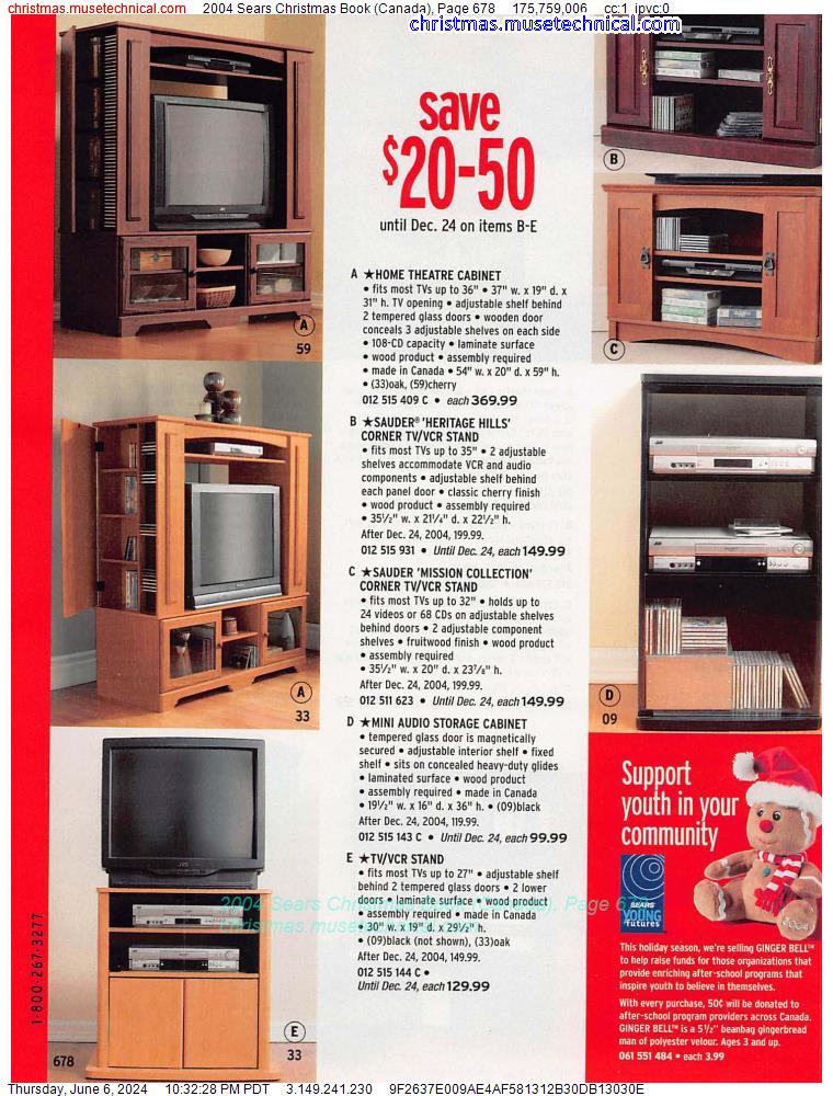 2004 Sears Christmas Book (Canada), Page 678