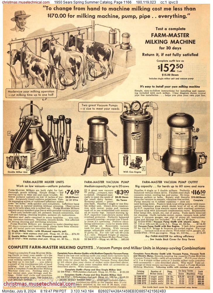 1950 Sears Spring Summer Catalog, Page 1166