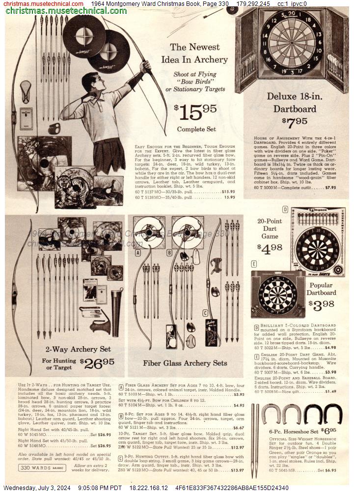 1964 Montgomery Ward Christmas Book, Page 330