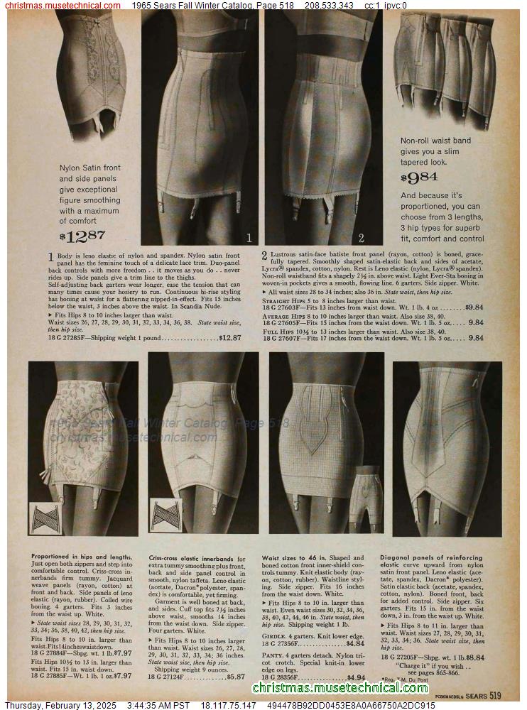 1965 Sears Fall Winter Catalog, Page 518