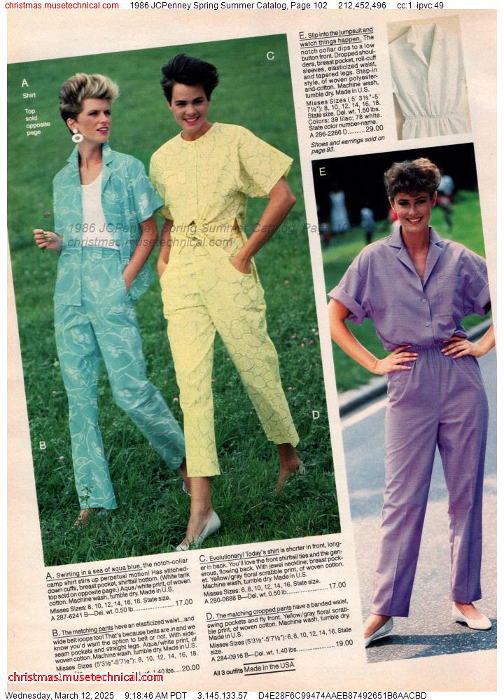 1986 JCPenney Spring Summer Catalog, Page 102