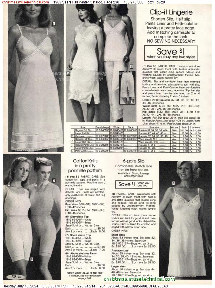 1983 Sears Fall Winter Catalog, Page 238