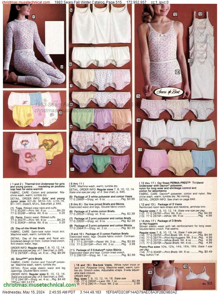1983 Sears Fall Winter Catalog, Page 515