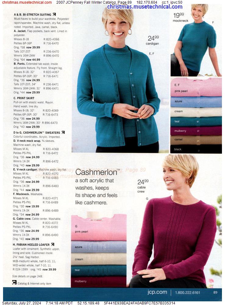 2007 JCPenney Fall Winter Catalog, Page 89