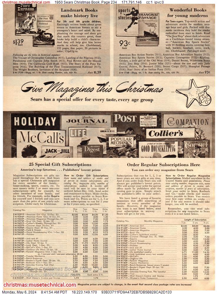 1950 Sears Christmas Book, Page 234