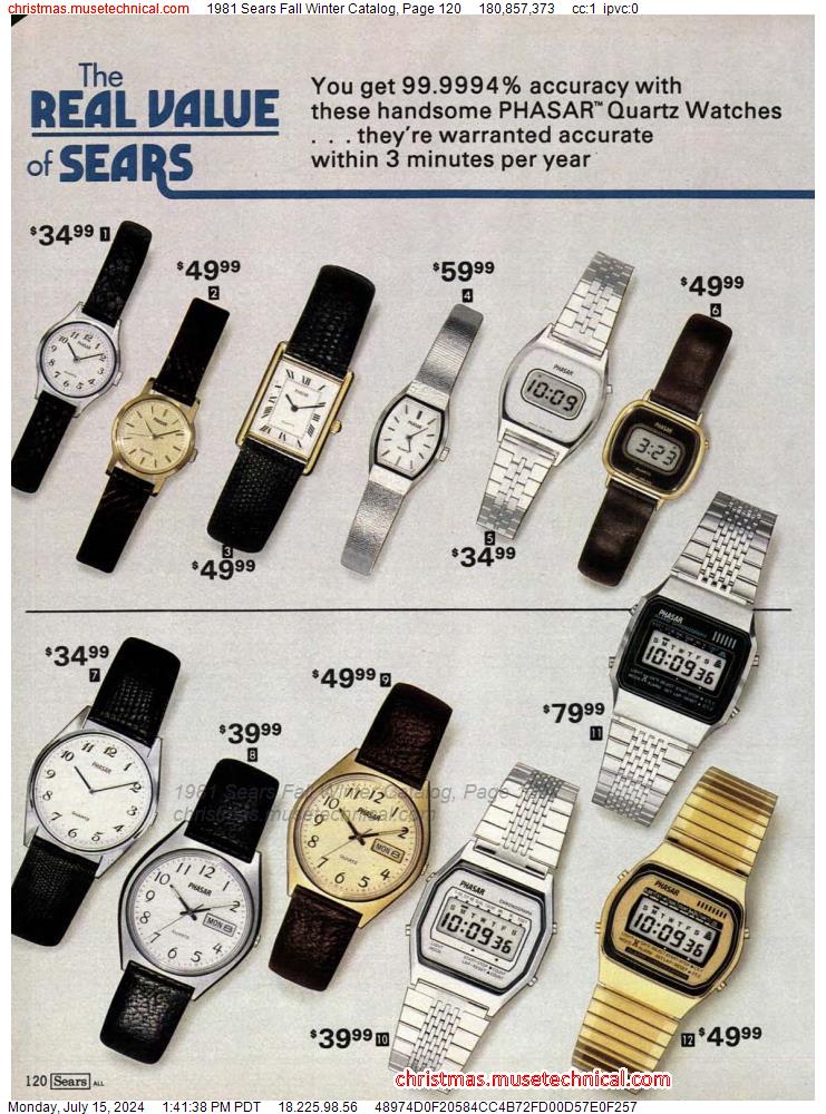 1981 Sears Fall Winter Catalog, Page 120