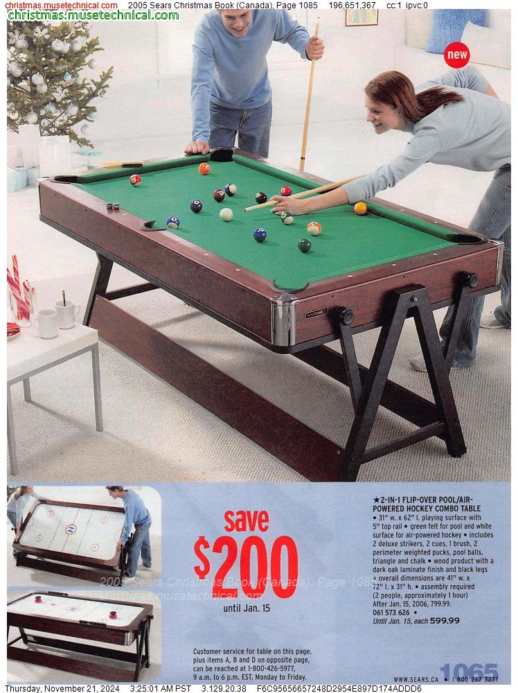 2005 Sears Christmas Book (Canada), Page 1085